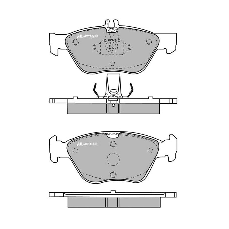 Set placute frana MOTAQUIP LVXL467