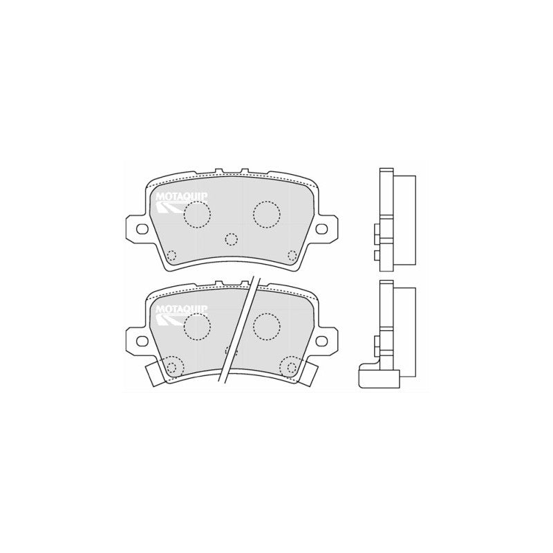 Set placute frana MOTAQUIP LVXL1296