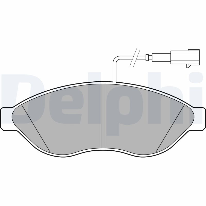 Set placute frana DELPHI LP2498