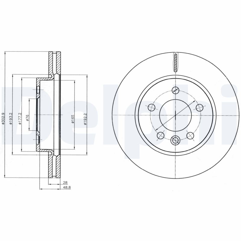 Disc frana DELPHI BG4343C