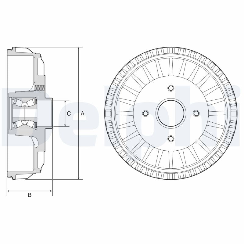 Tambur frana DELPHI BFR768