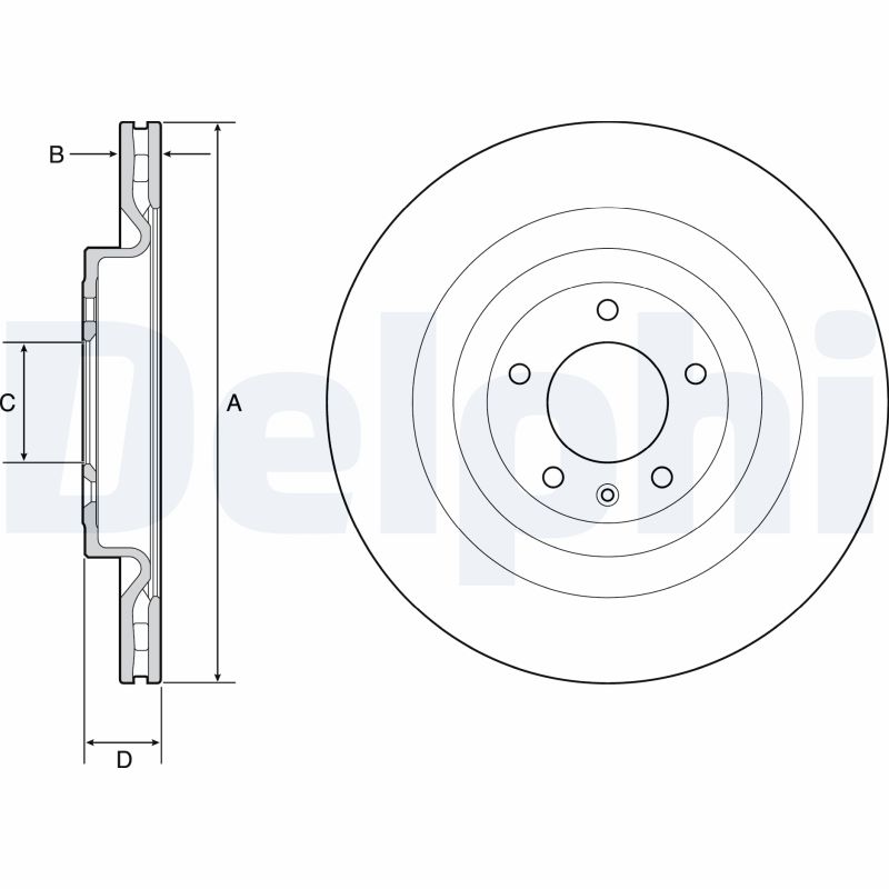 Disc frana DELPHI BG9126C