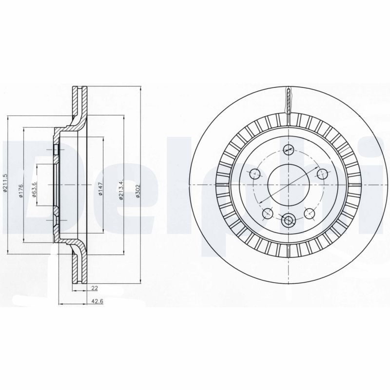 Disc frana DELPHI BG4270