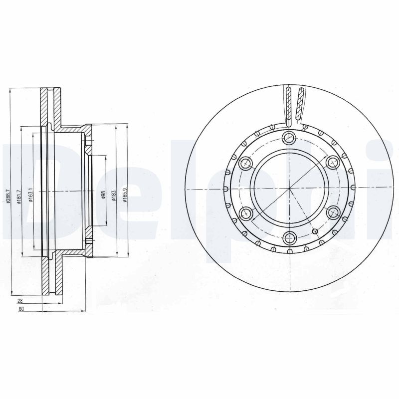 Disc frana DELPHI BG4297