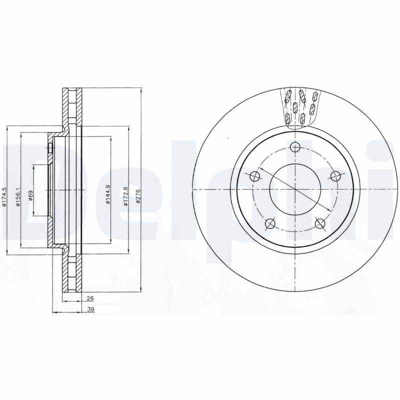 Disc frana DELPHI BG4258
