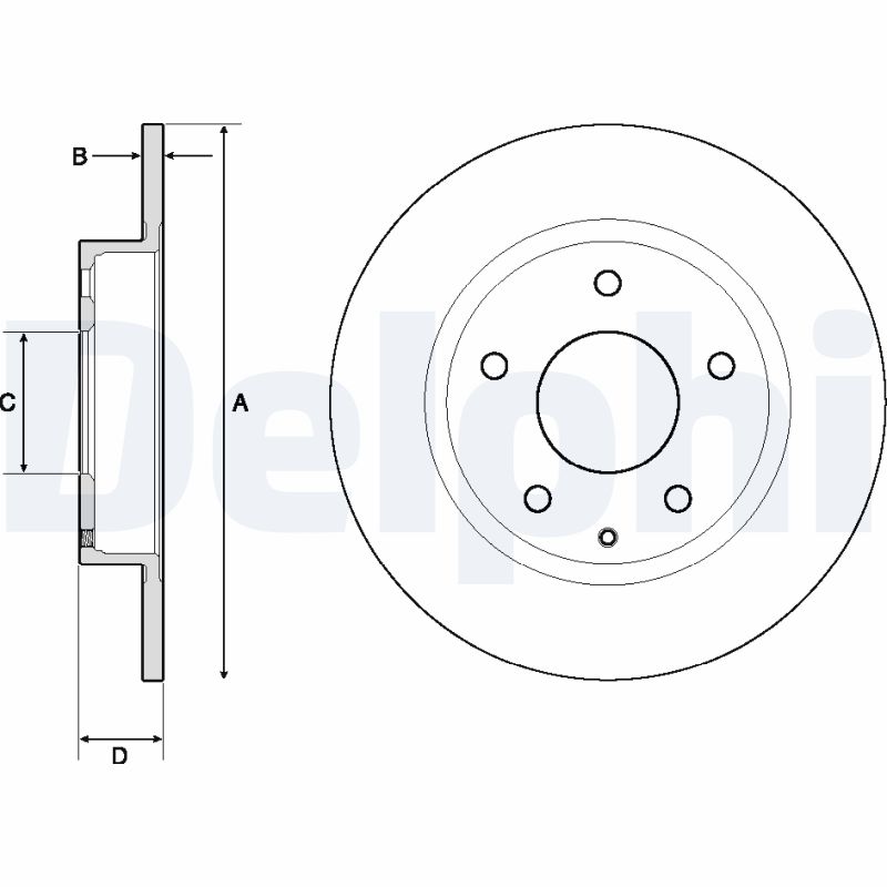 Disc frana DELPHI BG4707C