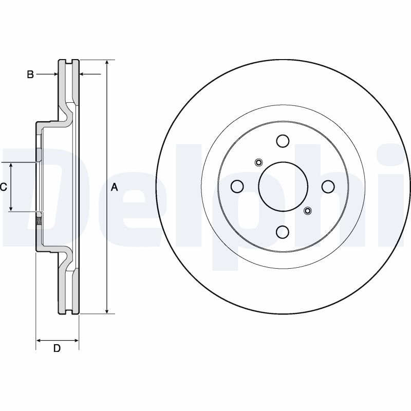 Disc frana DELPHI BG4762C