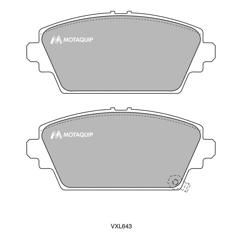 Set placute frana MOTAQUIP LVXL643