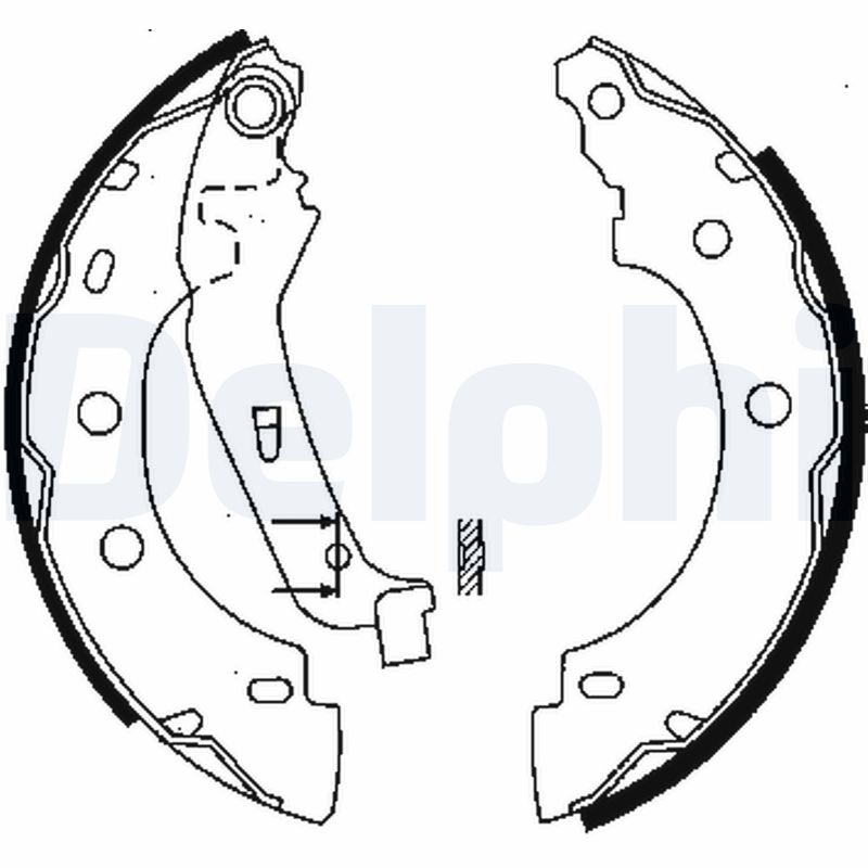 Set saboti frana DELPHI LS1842