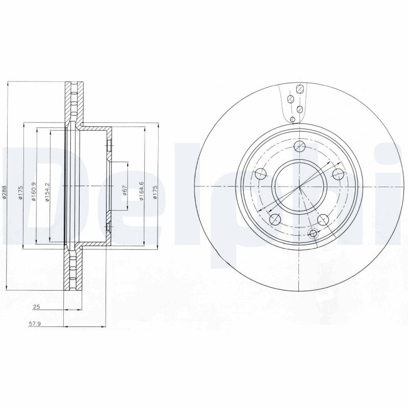 Disc frana DELPHI BG4227C