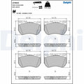 Set placute frana DELPHI LP3842
