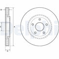 Disc frana DELPHI BG4759C