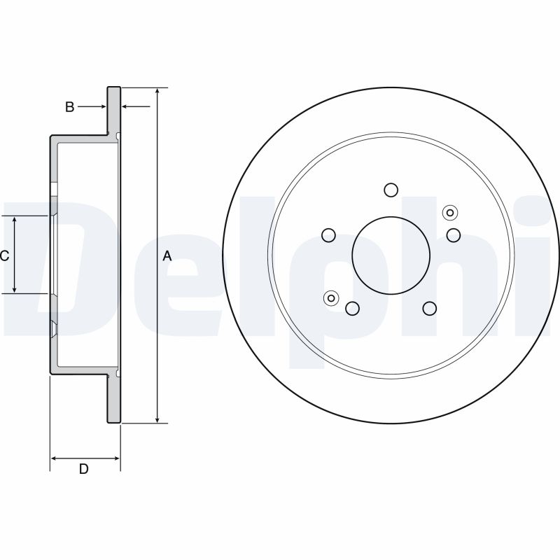 Disc frana DELPHI BG4940C