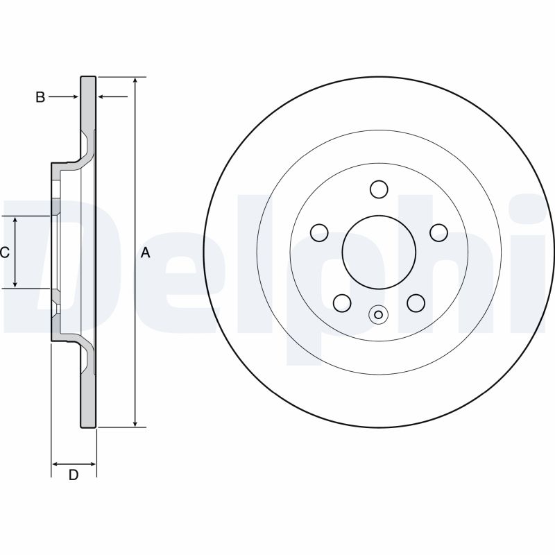 Disc frana DELPHI BG4966C