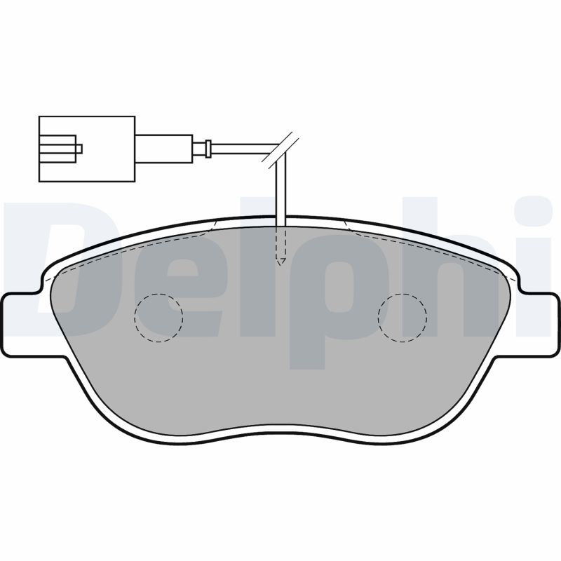 Set placute frana DELPHI LP1721