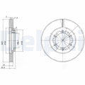Disc frana DELPHI BG2524