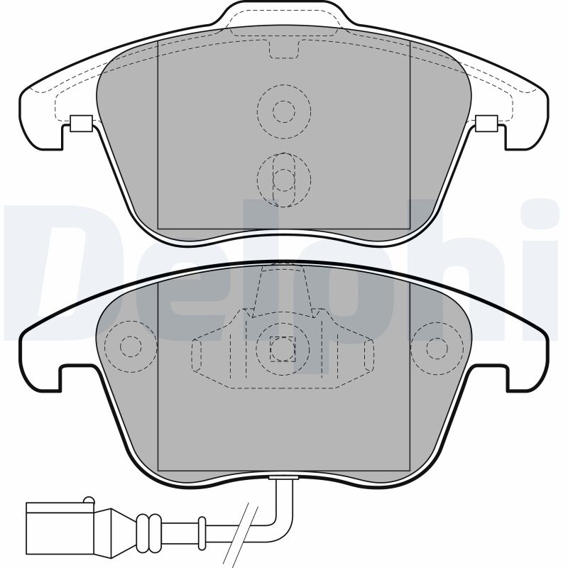 Set placute frana DELPHI LP2110