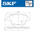 Set placute frana SKF VKBP 90070