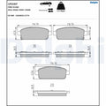 Set placute frana DELPHI LP2167