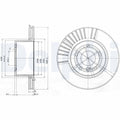 Disc frana DELPHI BG3737C
