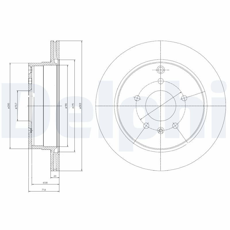 Disc frana DELPHI BG4069