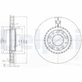 Disc frana DELPHI BG3951