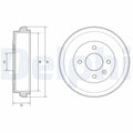 Tambur frana DELPHI BF637