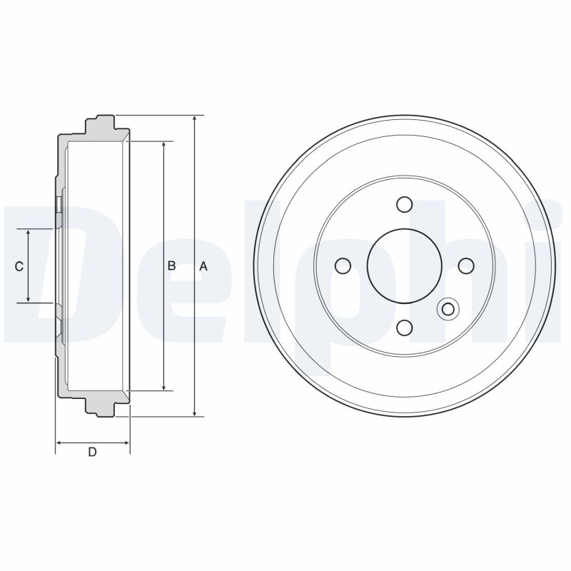 Tambur frana DELPHI BF637