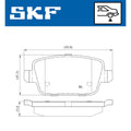 Set placute frana SKF VKBP 90072
