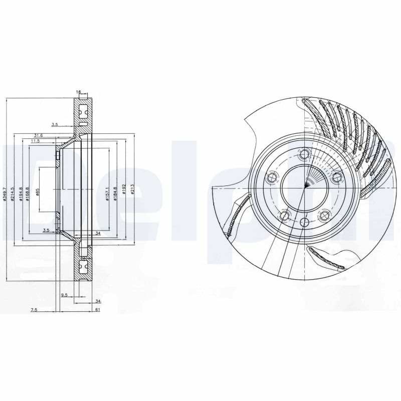 Disc frana DELPHI BG9774