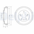 Tambur frana DELPHI BF572