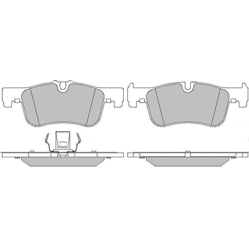 Set placute frana MOTAQUIP LVXL1728