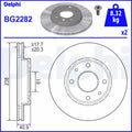 Disc frana DELPHI BG2282