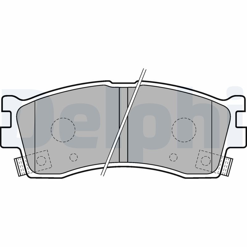 Set placute frana DELPHI LP1702