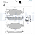 Set placute frana DELPHI LP1699