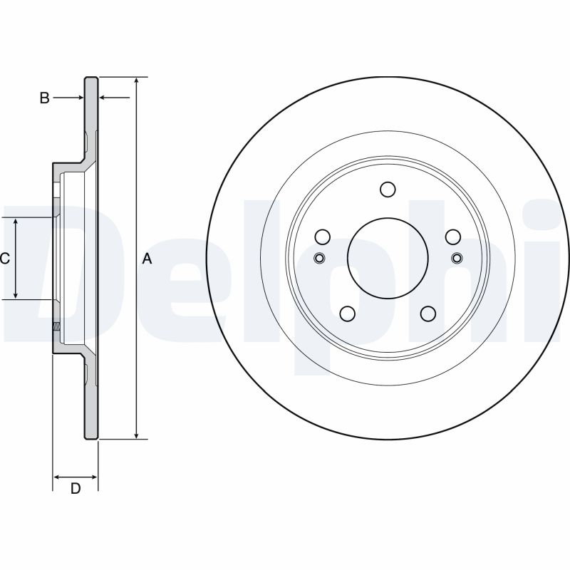 Disc frana DELPHI BG4924C