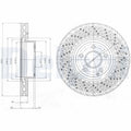 Disc frana DELPHI BG9076C