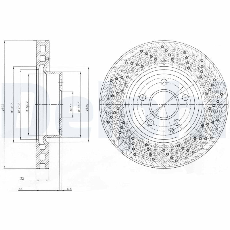Disc frana DELPHI BG9076C