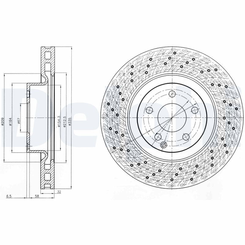 Disc frana DELPHI BG9093C