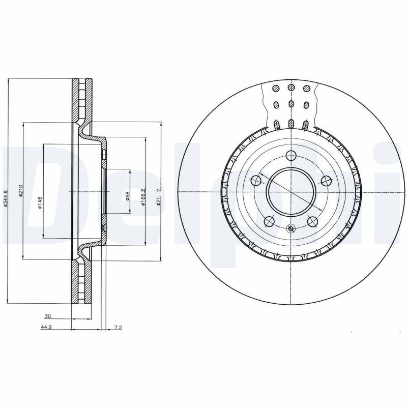 Disc frana DELPHI BG9110C