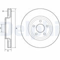 Disc frana DELPHI BG9121C