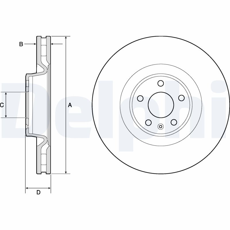 Disc frana DELPHI BG9172C