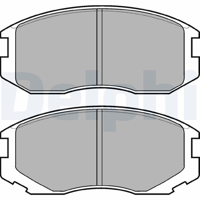 Set placute frana DELPHI LP1594