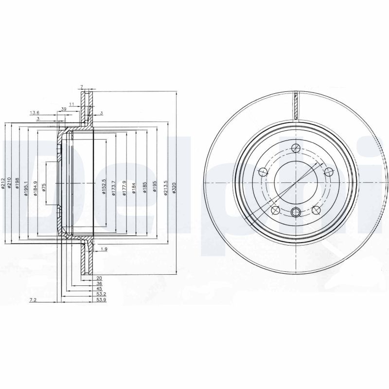 Disc frana DELPHI BG3872