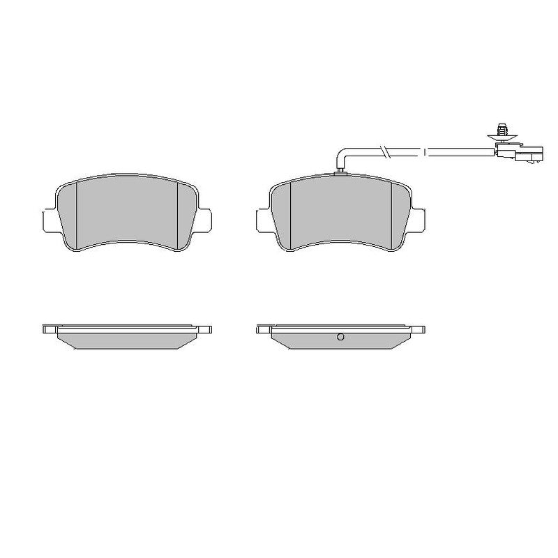 Set placute frana MOTAQUIP LVXL1638