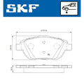 Set placute frana SKF VKBP 80098