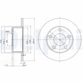Disc frana DELPHI BG2746
