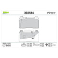 Set placute frana VALEO 302584