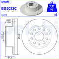 Disc frana DELPHI BG5022C