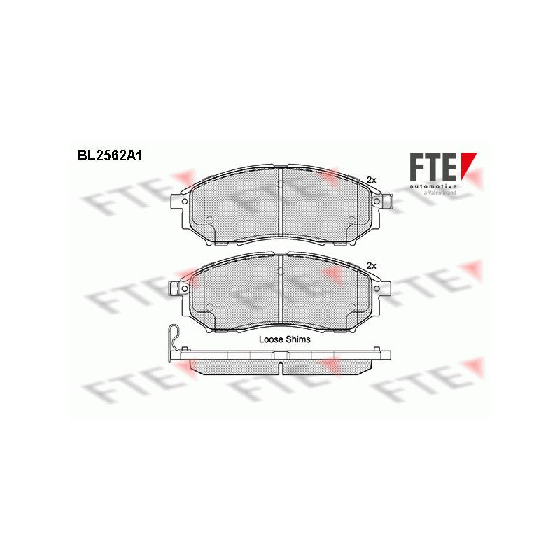 Set placute frana FTE 9010813